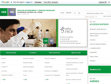 Tablet Screenshot of fbcb.unl.edu.ar