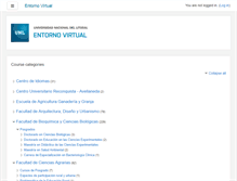 Tablet Screenshot of entornovirtual.unl.edu.ar