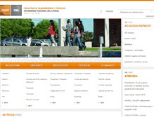 Tablet Screenshot of fhuc.unl.edu.ar